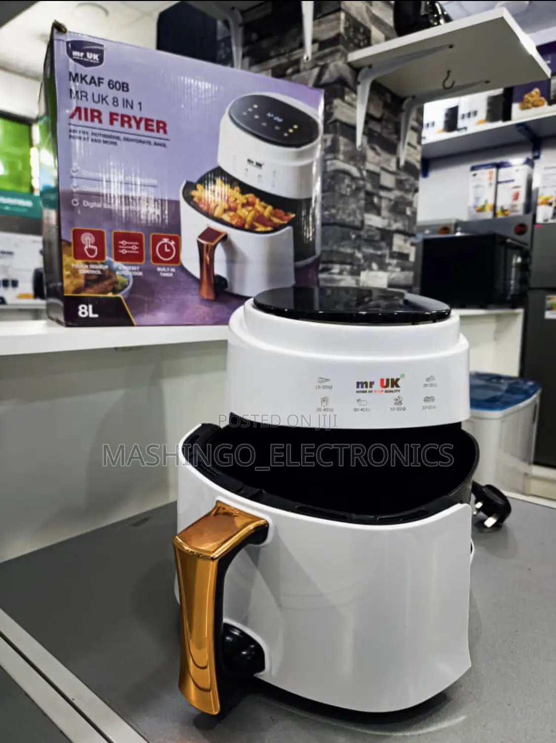 Mr UK 8in1 Air Fryers 8L (MKAF-60B)