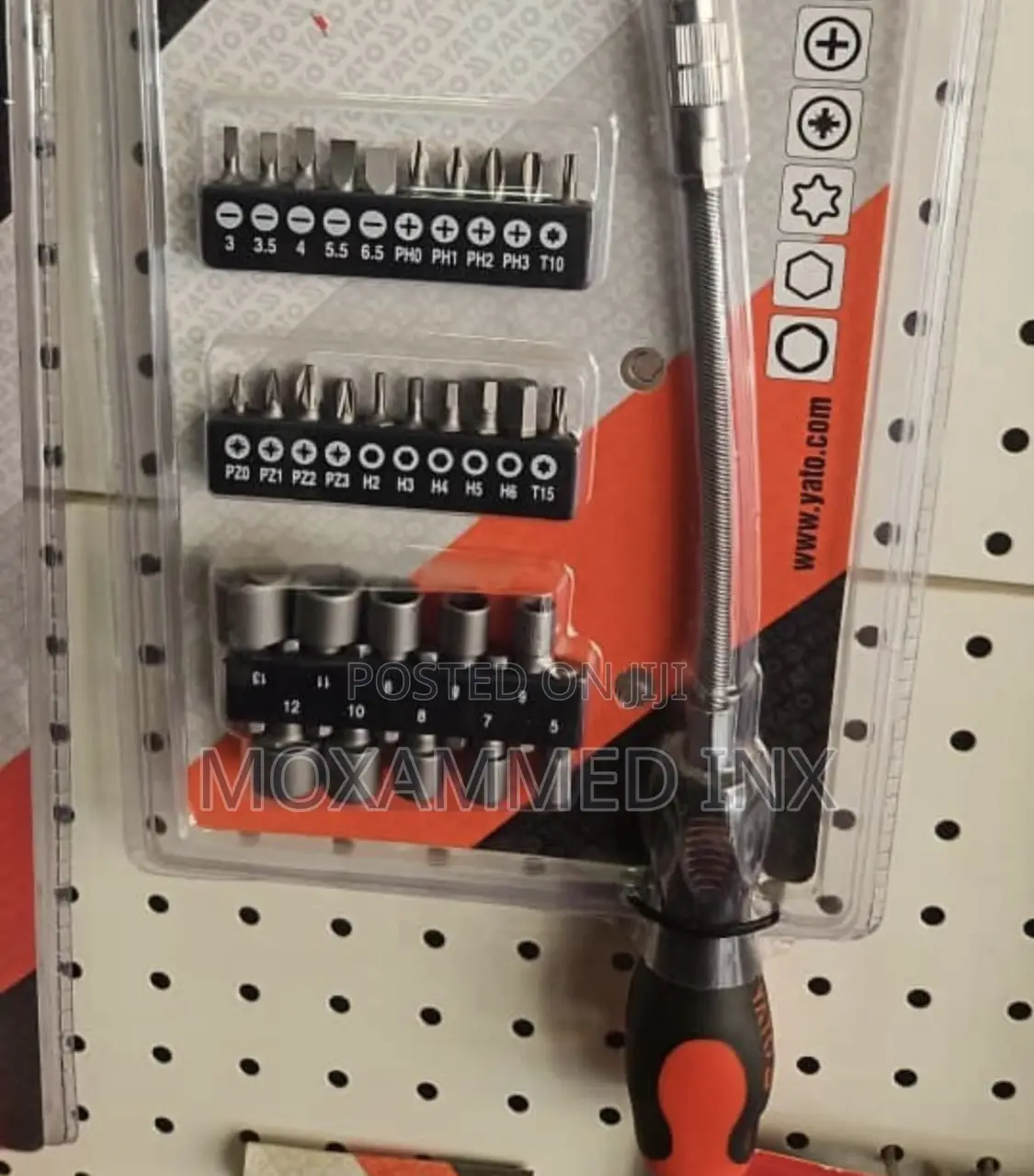 YATO Flexible Screwdriver With Bits Set 31pcs Double