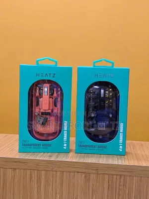 HEATZ Transparent, Bluetooth, Wireless Rechargeable Mouse.