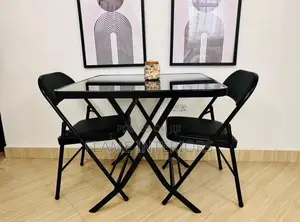 Foldable Table X Two Chairs