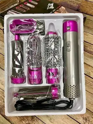 5 In 1 Hot Air Styler Hair Dryer Comb Curly Styling Tool