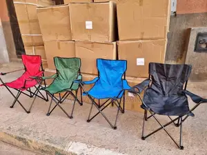 Foldable Camping Beach Chair With Padded Arm Pad