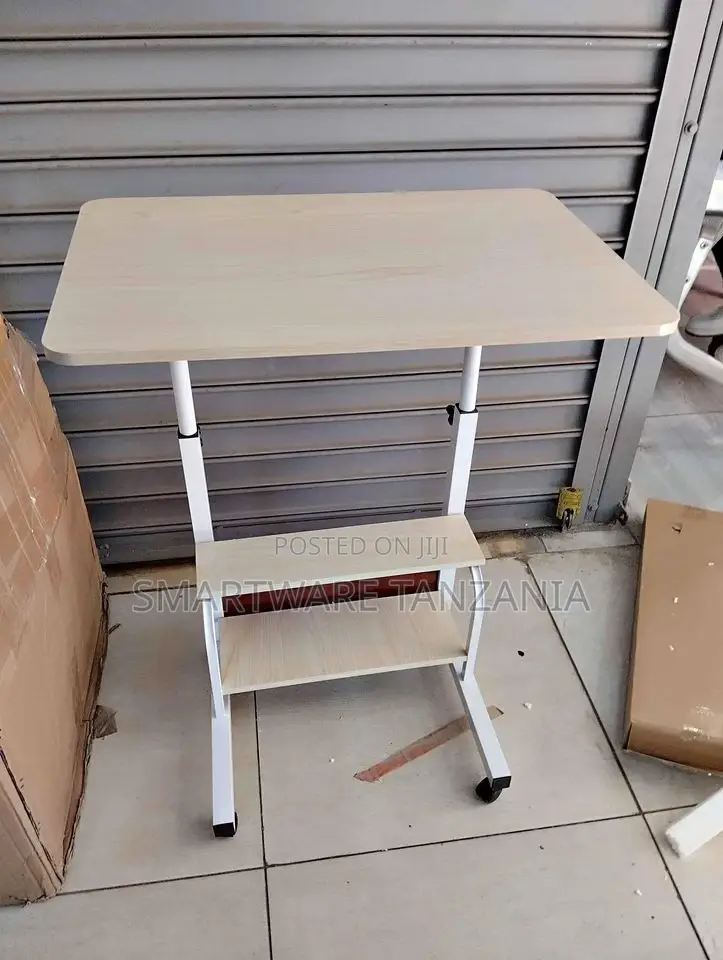Over Bed Table Adjustable Height C Shaped Side Table Desk