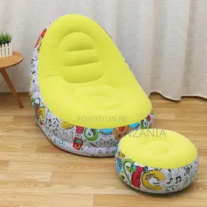 Inflatable Lounge Chair For Adults Foldable Air Couch Sofa