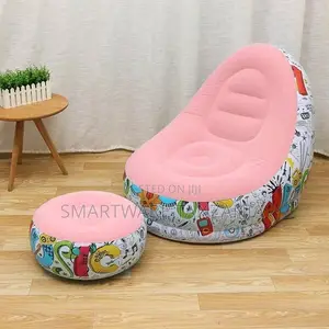 Comfort Inflatable Sofa Chair With Footstool With Air Pump