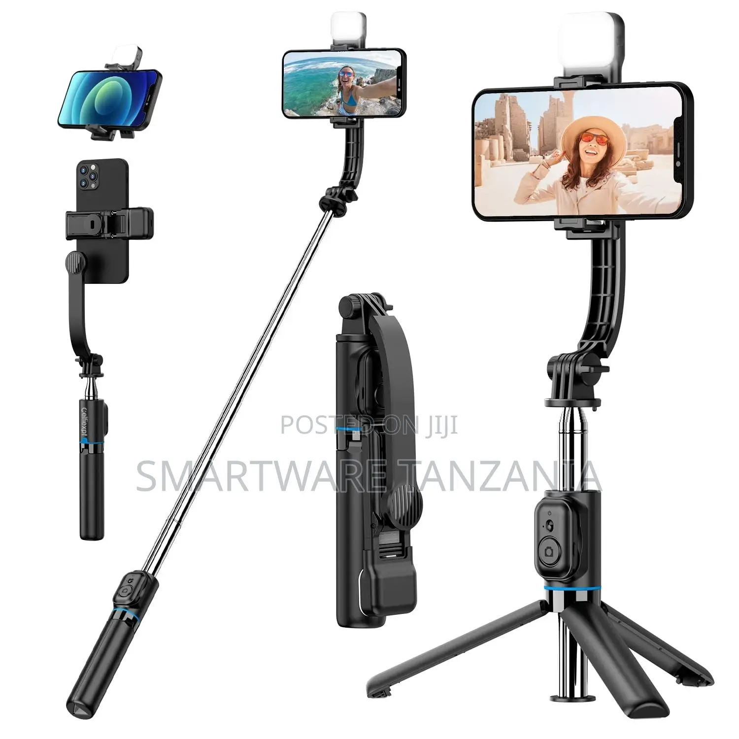 Bluetooth Desktop Selfie Stick Tripod With Detachable Holder