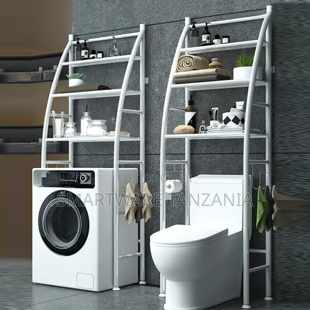 Washing Machine Storage Rack, 3 Tier, Bathroom Organizer