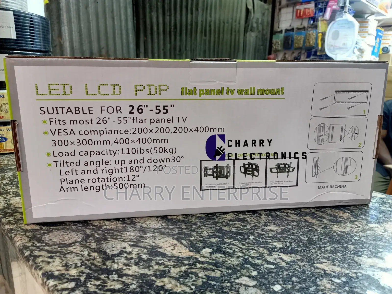 Heavy Duty Tv Wall Mount/ Bracket Ya Mikono Miwili 26 to 55"