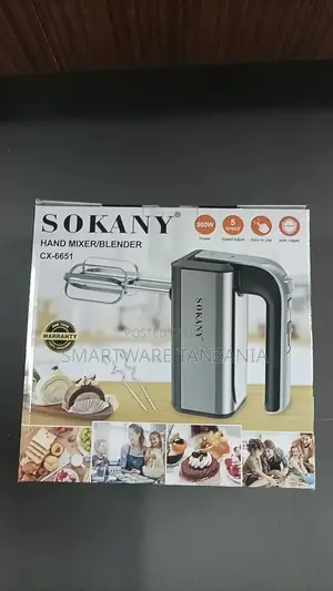Hand Mixer, Stainless Steel Kneader, Hand Stirrer, 2 Hooks