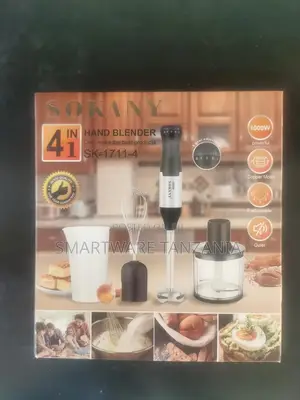 Sokany 4-in-1 1000W Hand Blender Chopper, Whisk, Mixer