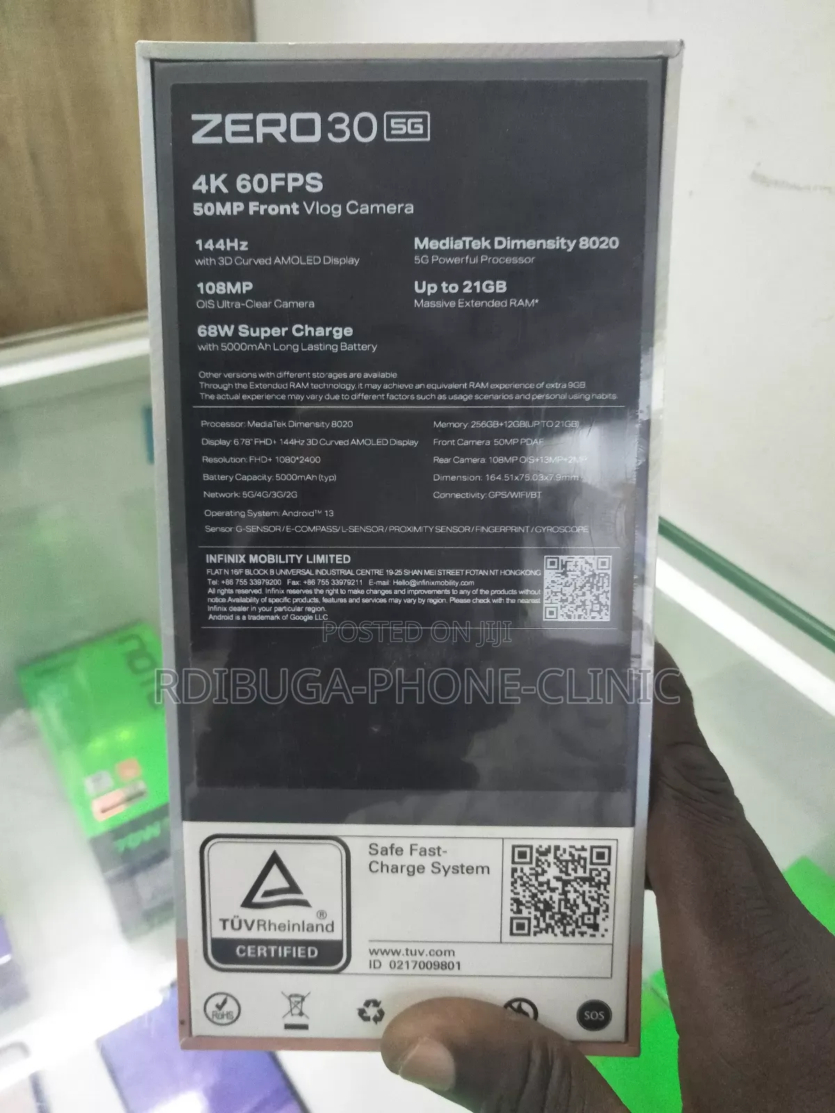 New Infinix Zero 30 256 GB Black