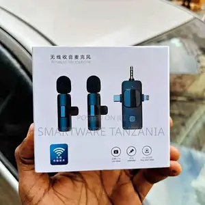 3-in-1 Wireless Lavalier Microphone With Noise Canceling