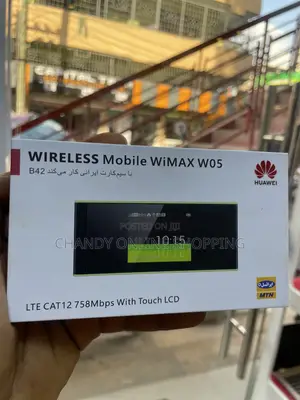 Wireless Mobile Wimax W05 LTE CAT 12 758mbs With Touch LCD