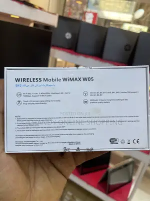 Wireless Mobile Wimax W05 LTE CAT 12 758mbs With Touch LCD