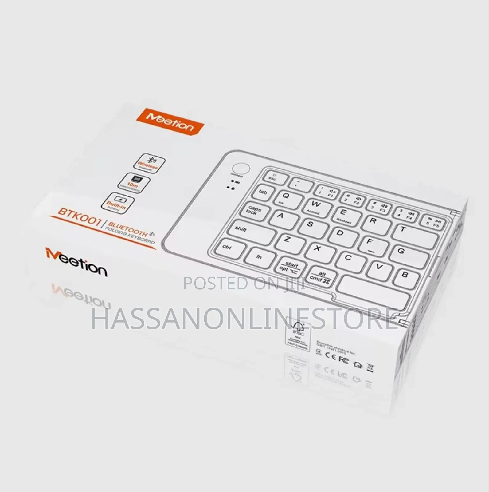 Meetion BTK001 Bluetooth Folding Keyboard
