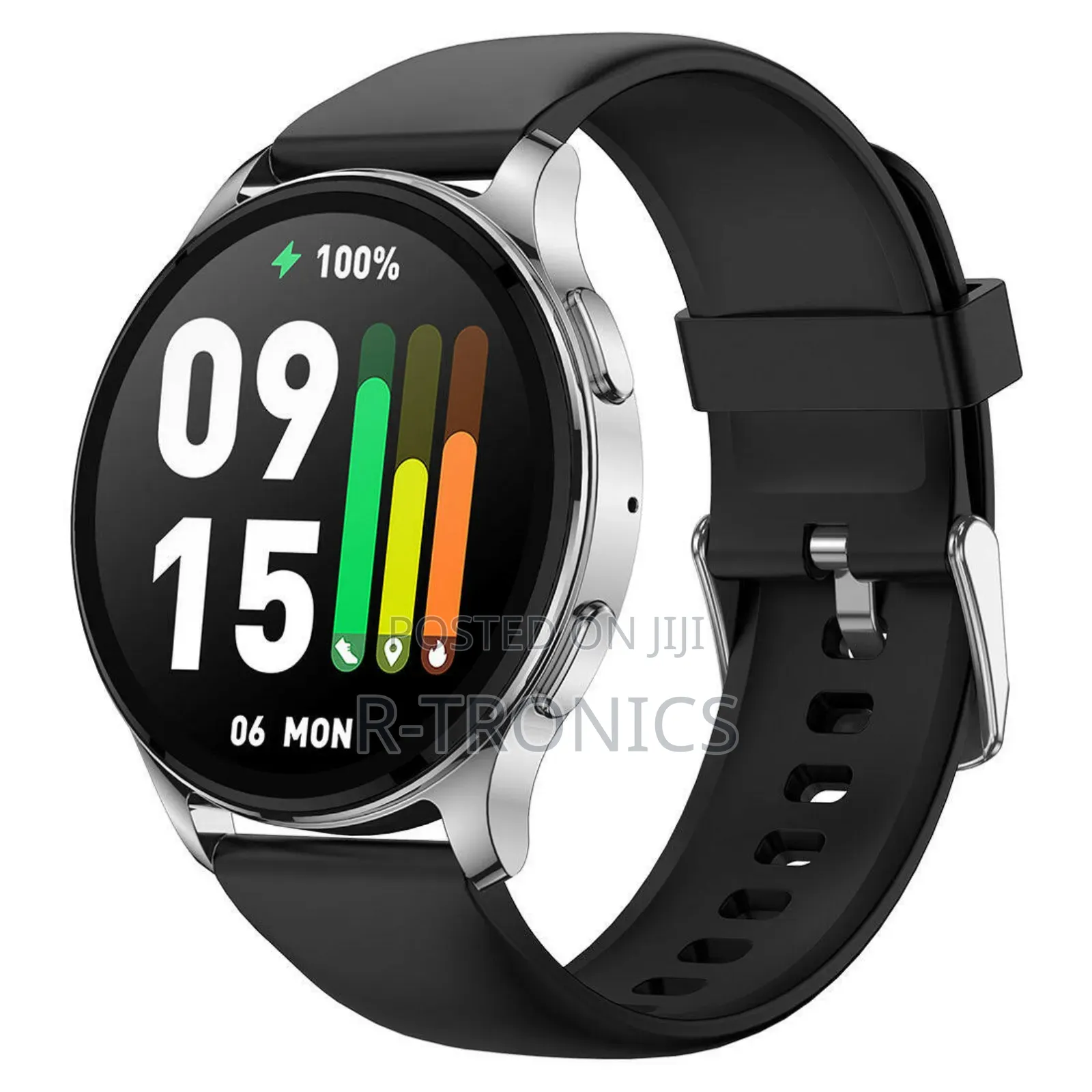 Amazfit Pop3r Smart Watch Black Case Black Belt