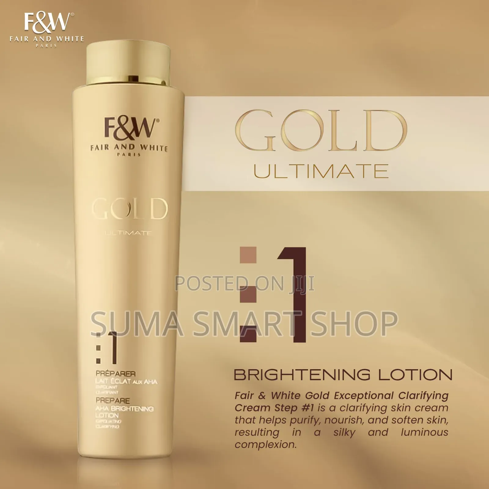 FAIR AND WHITE Gold 1 Body Lotion .