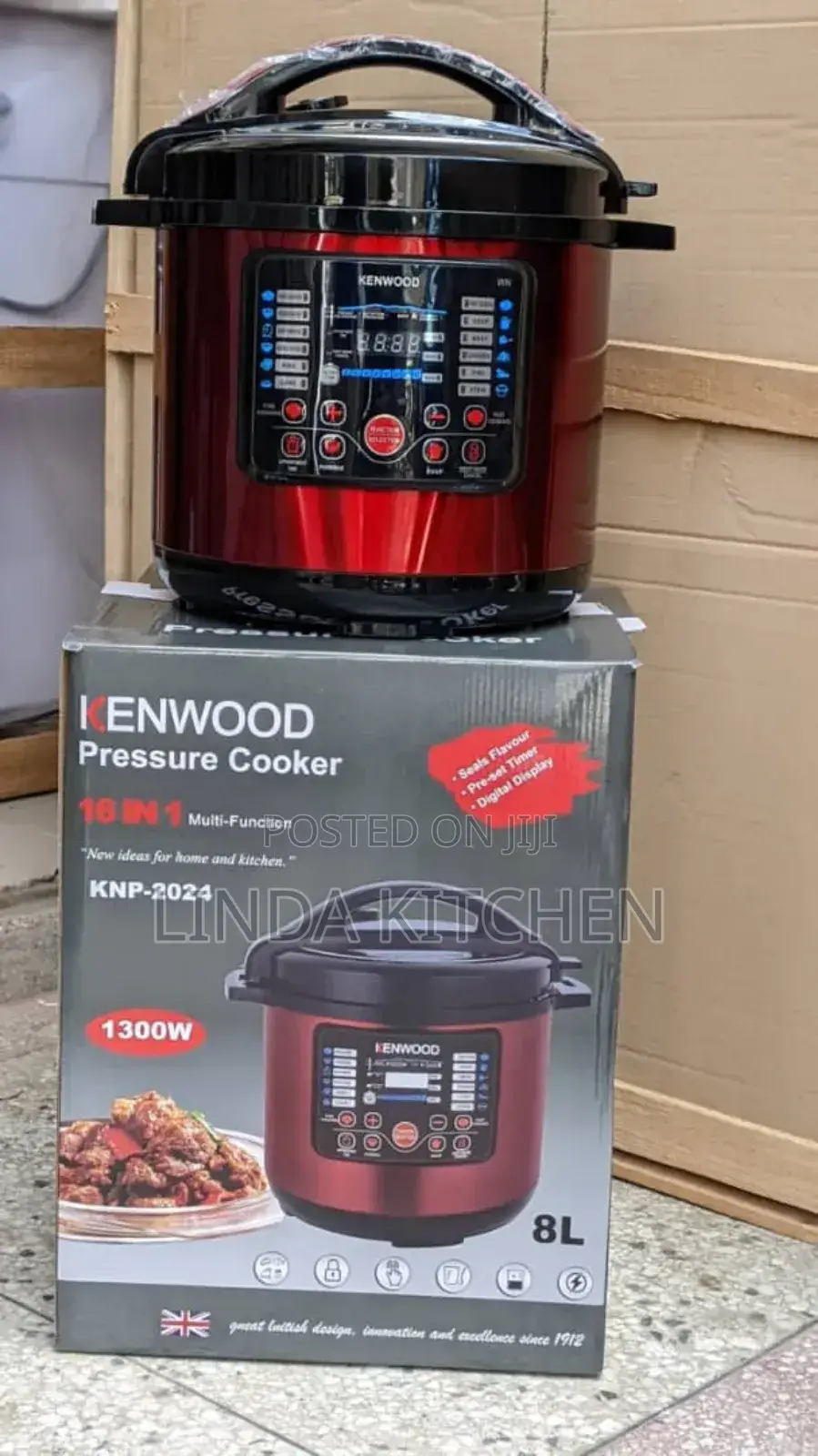 Kenwood Pressure Cooker 8lts