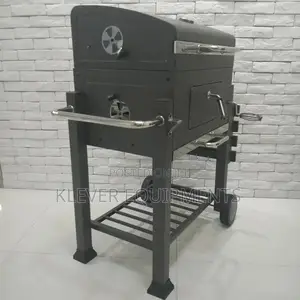 Charcoal BBQ Grill With Side Table