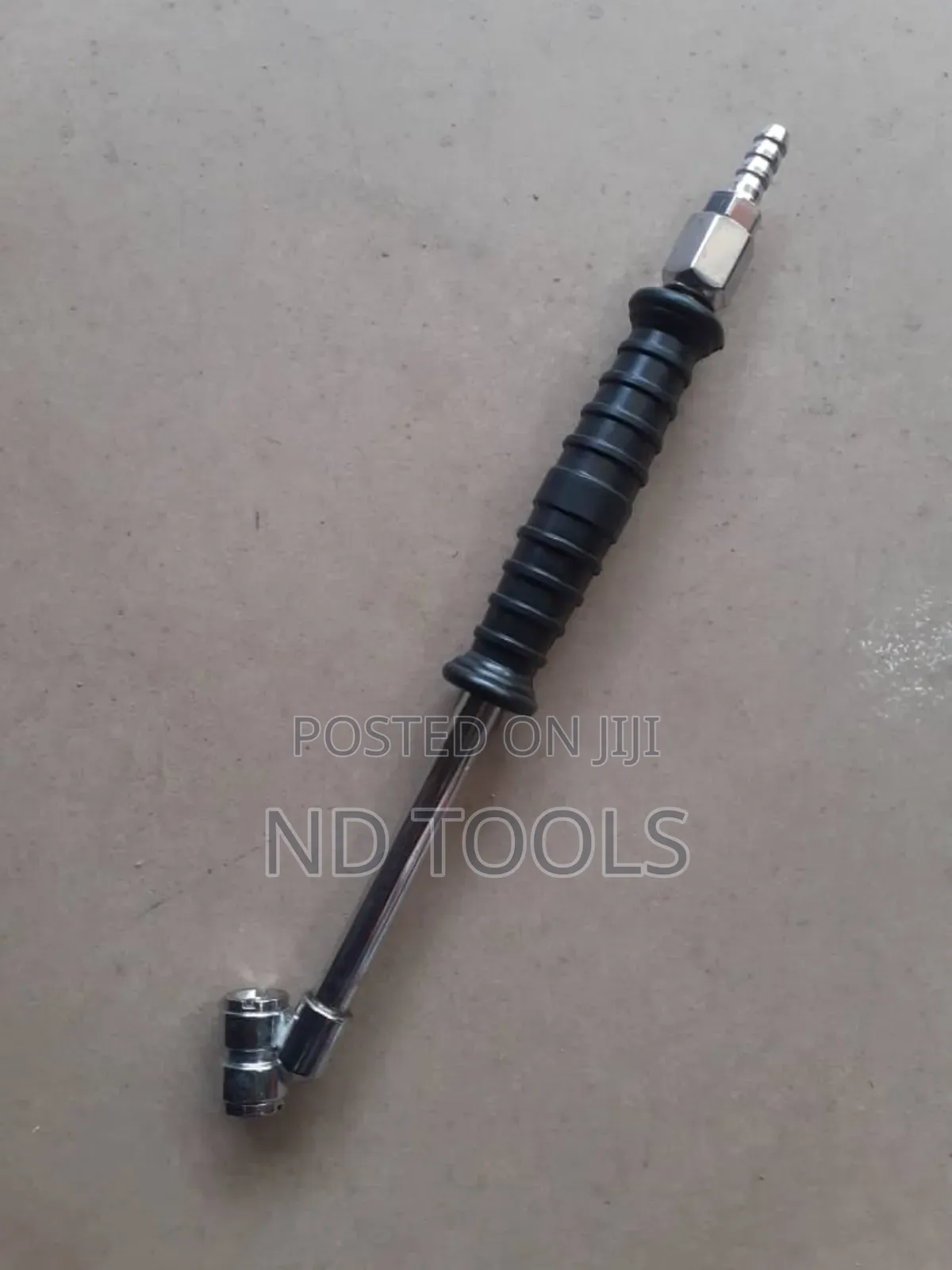 Tyre Inflator Yellow Zinc With Black Handle