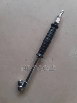 Tyre Inflator Yellow Zinc With Black Handle