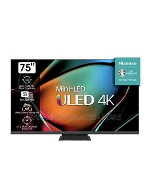 Hisense Tv 75" Inch Uhd Smart Led 75u8k Bezeless Masak