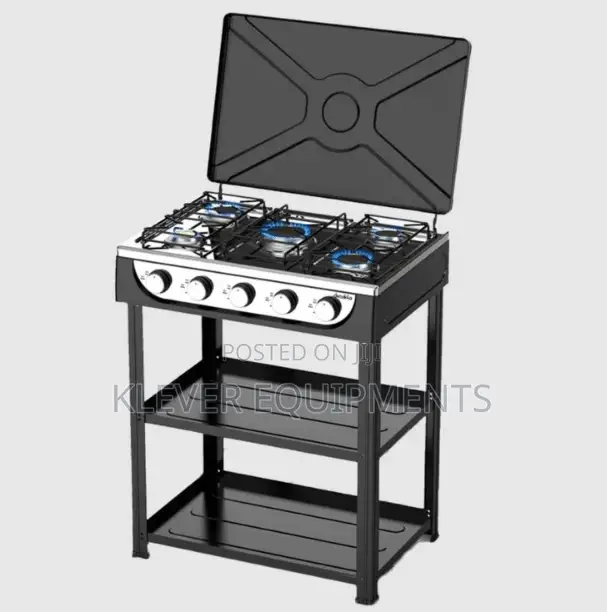 Decakila Five Gas Burners Cooker With Shelves