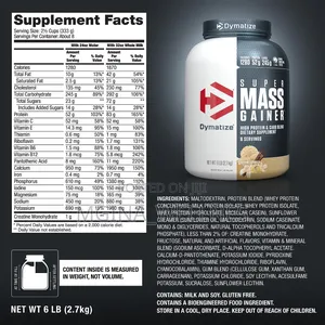 Dymatize Super Mass Gainer ( Ongeza Mwili Kwa Urahisi Zaidi)