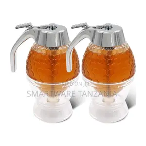 Honey Dispenser, Syrup Dispenser With Storage Stand
