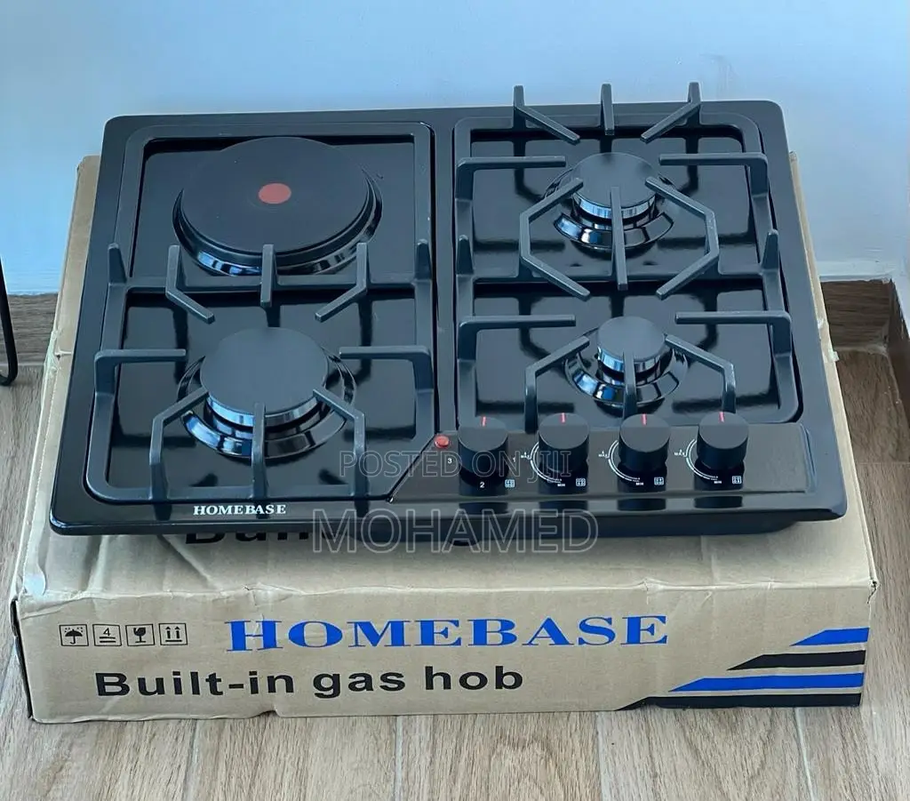 Homebase Cooker/Jiko 3 Gas 1 Electric