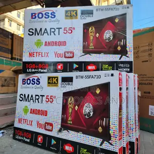 Boss Inch 55 Smart Tv 4k Ulta Double Glass High Quality