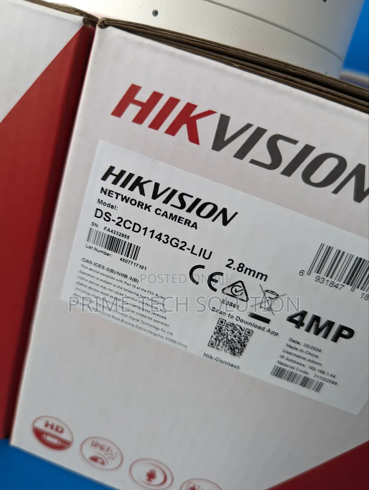 Hikvision 4mp Smart Hybrid Dome Ip Camera — Ai Detection | Tz