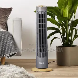 Digital Bladeless Tower Fan With Remote Control, Hour Timer