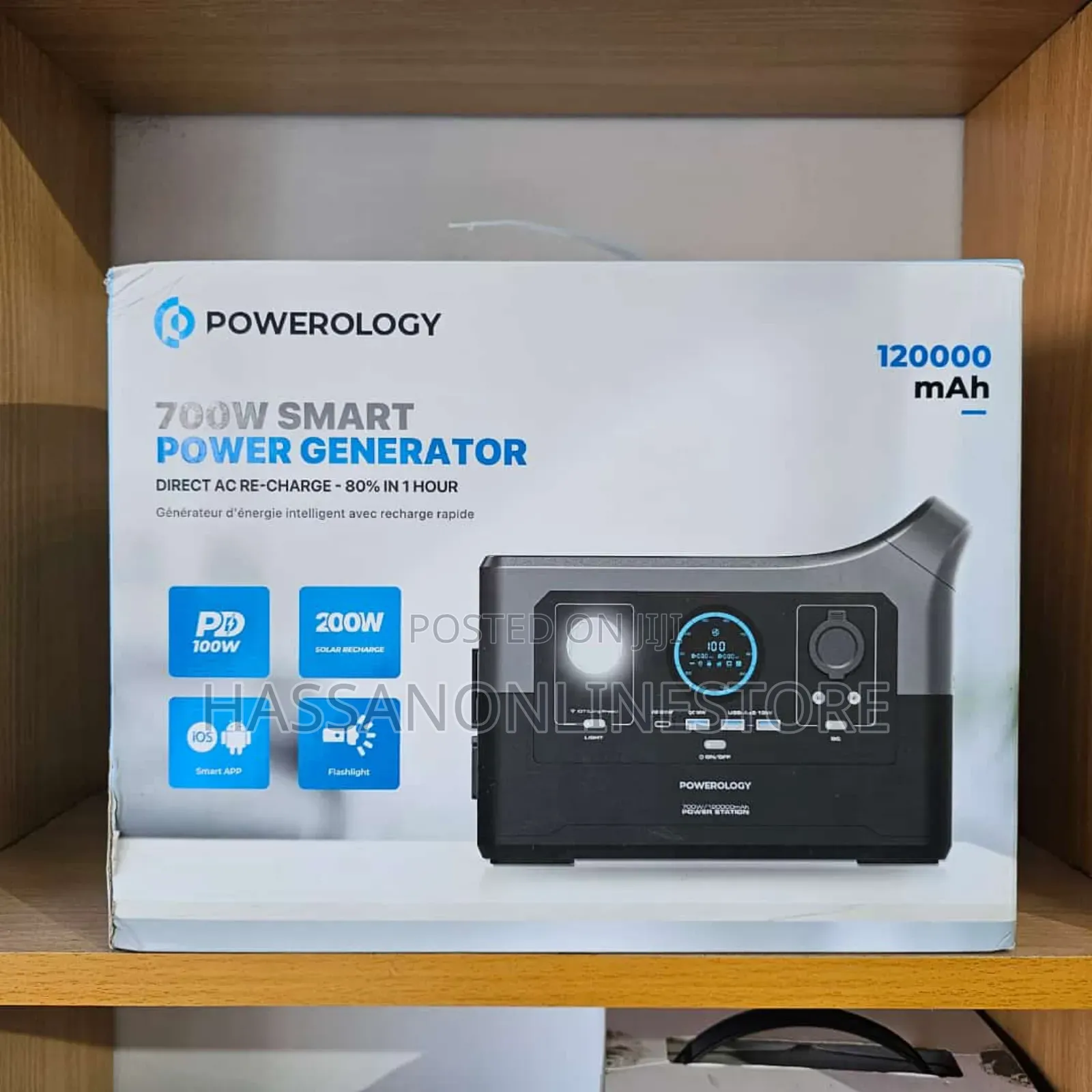 Powerology Portable Power Generator 120000mah 700W