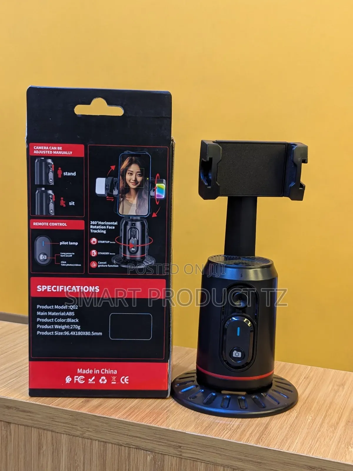 360° AUTO FACE TRACKING Selfie Stick Tripod