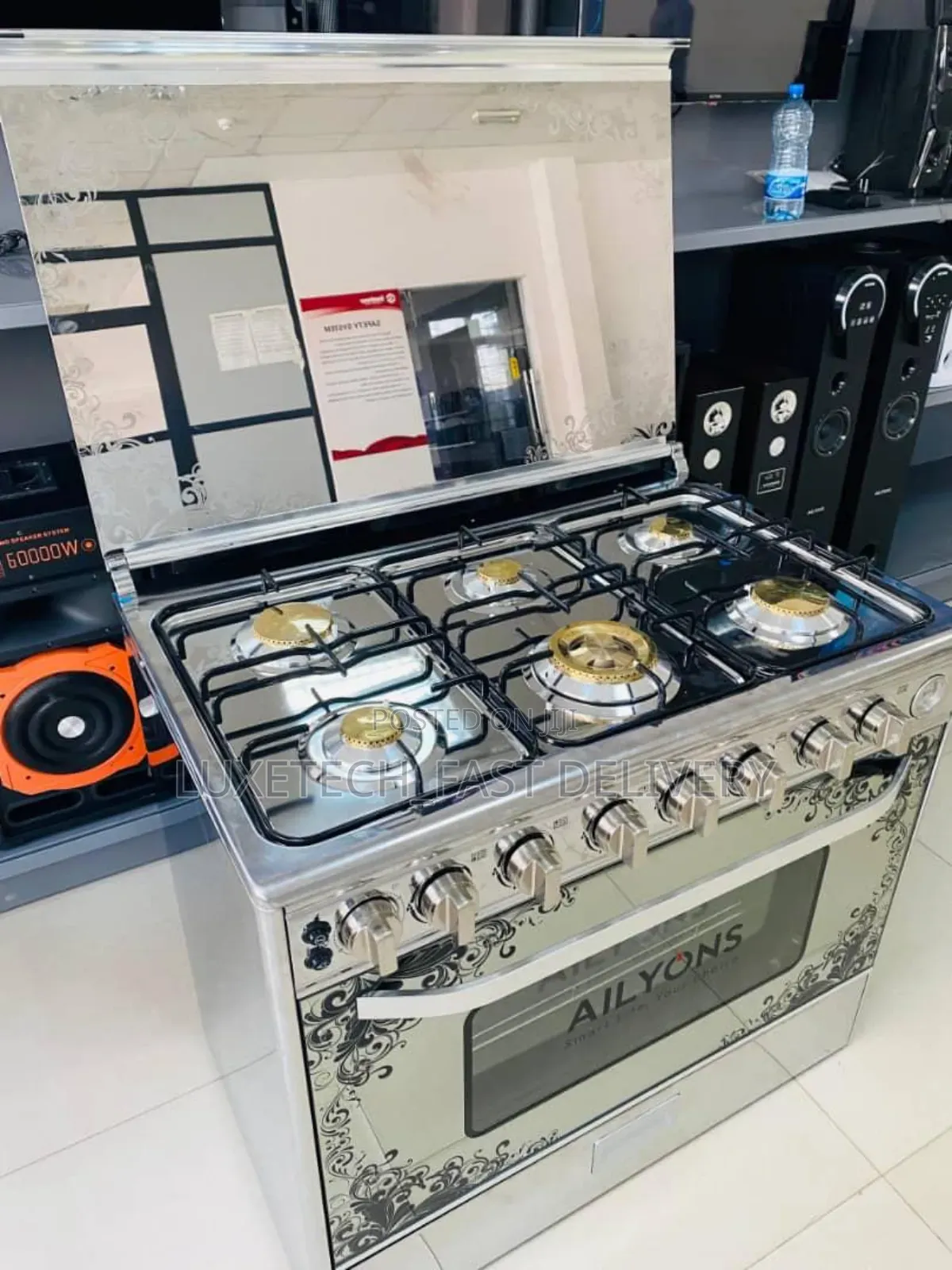 Ailyons Full Gas Cooker With Oven 90×60cm