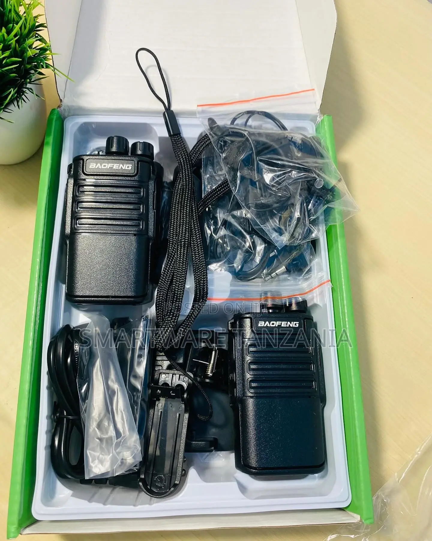 Baofeng Walkie Talkies Long Range Hands-Free Way Radio, 2pcs