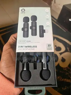 Wireless Lapel Mic Live Streaming Video Conference Recording