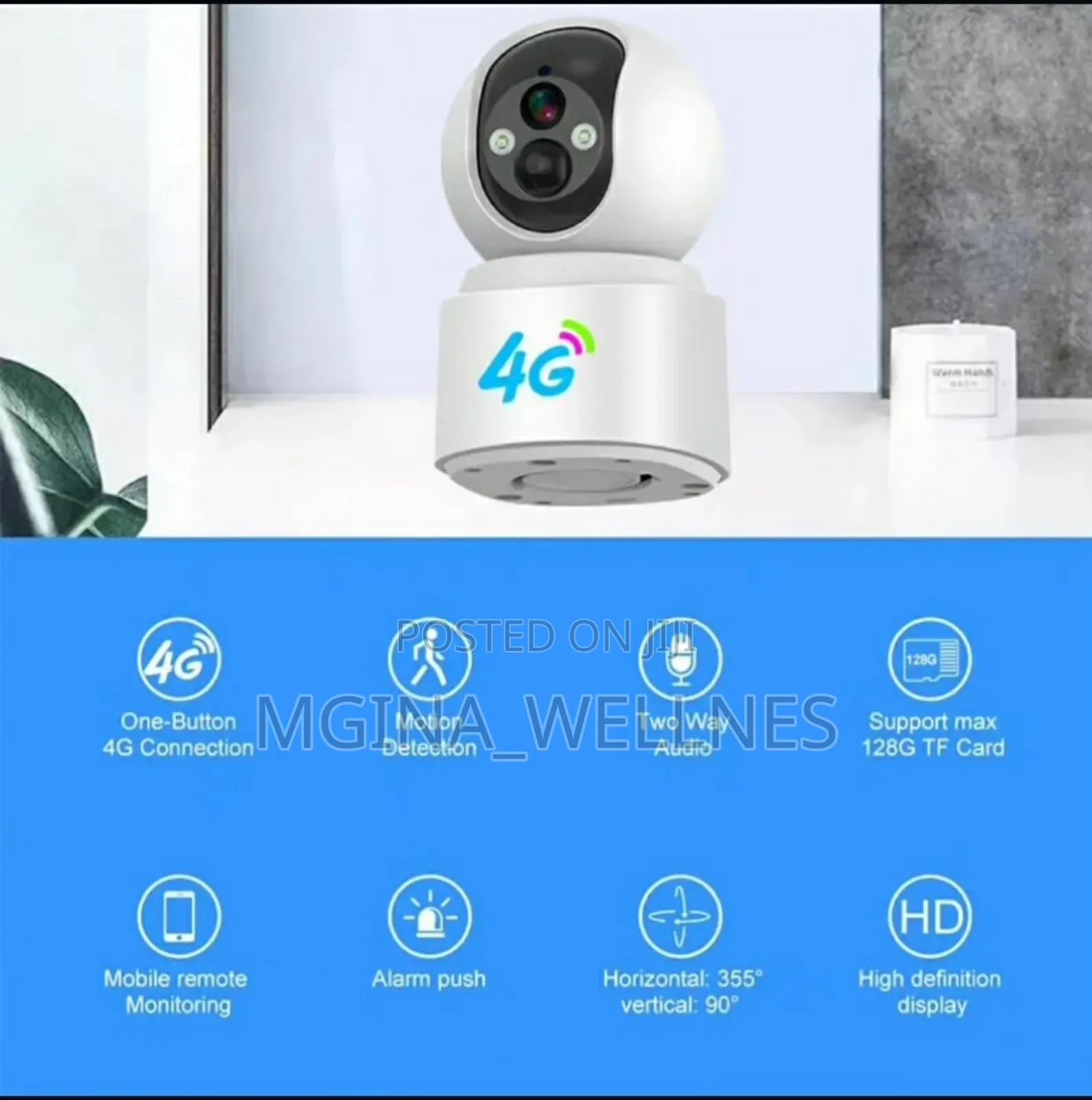 4G Mini Home CCTV Camera With Battery
