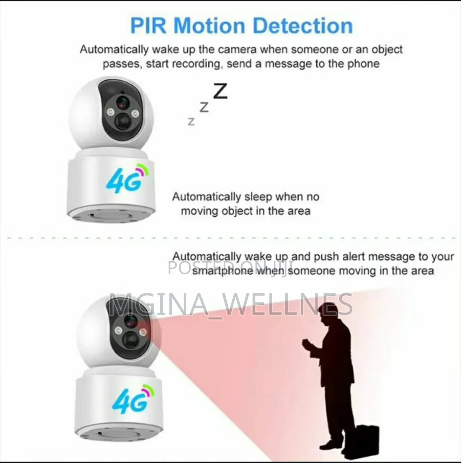 4G Mini Home CCTV Camera With Battery