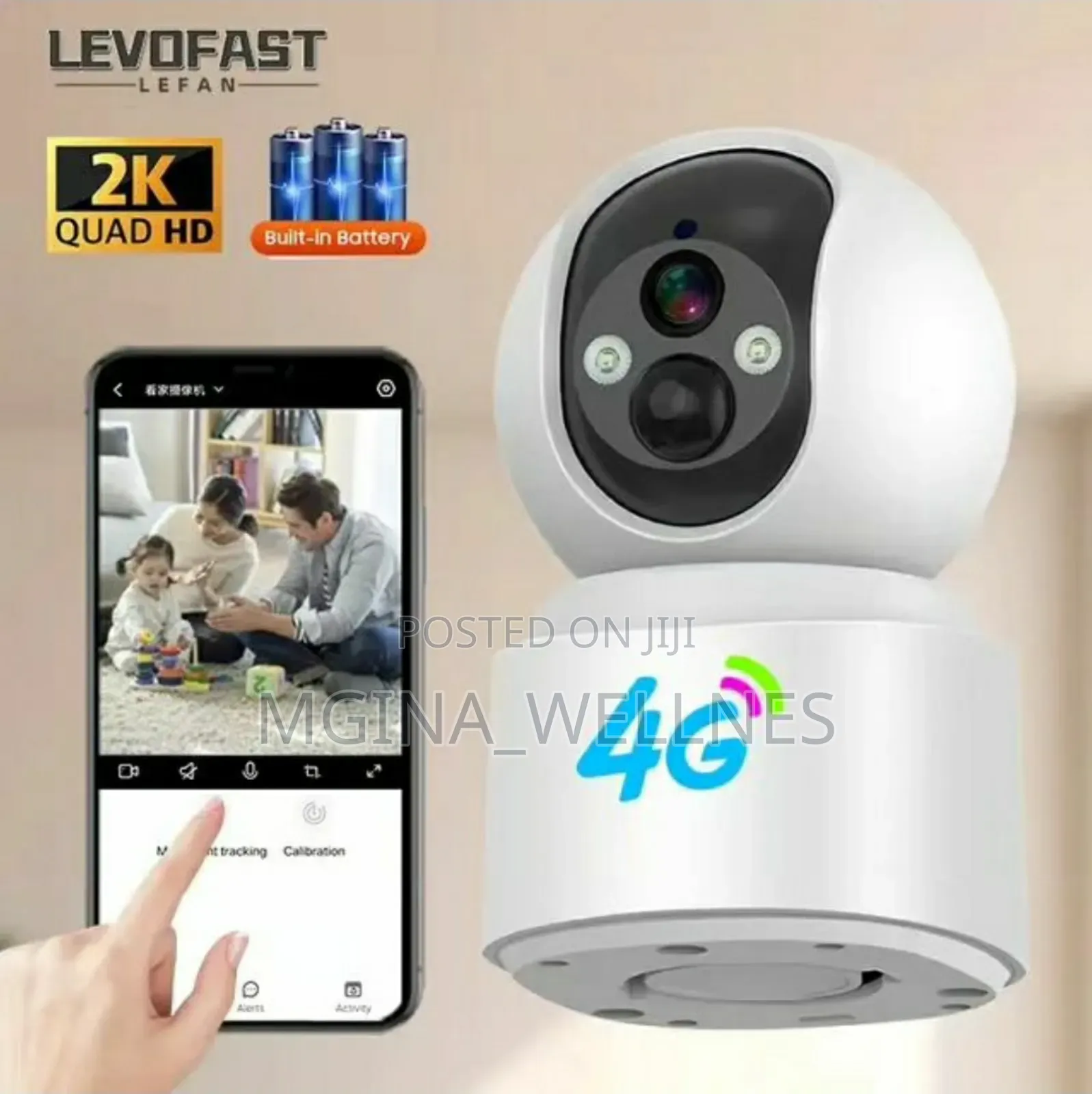 4G Mini Home CCTV Camera With Battery