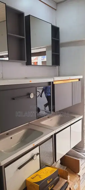 Cabinet,Sink With Mixer, Mirror Full Set 3pcs