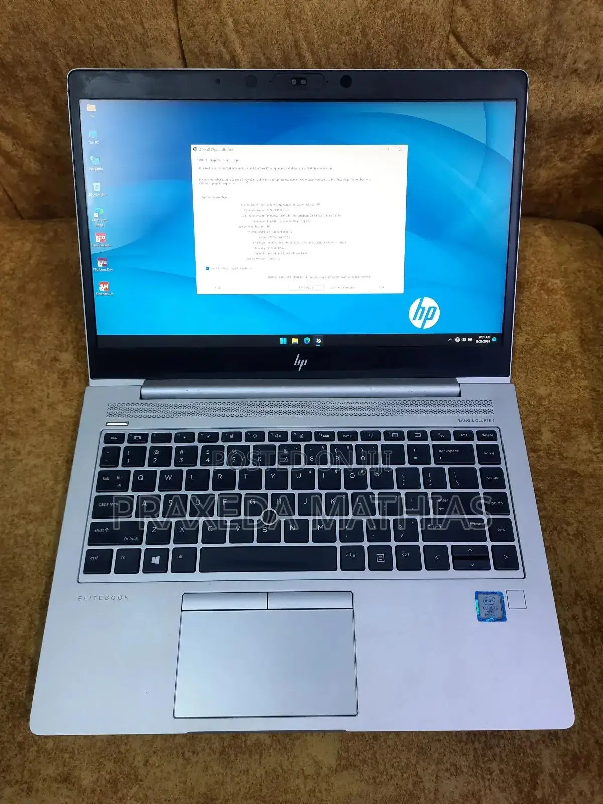 Laptop HP EliteBook 840 G5 8GB Intel Core I5 SSD 256GB