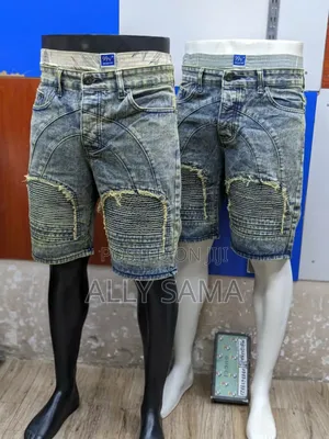 Mens Short Brown Jeans