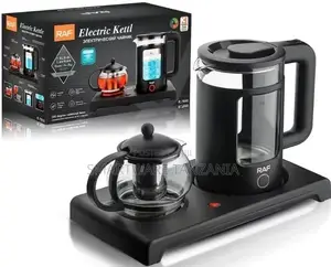 RAF Electric Kettle With Turkish Teapot Glass Tech Teapot