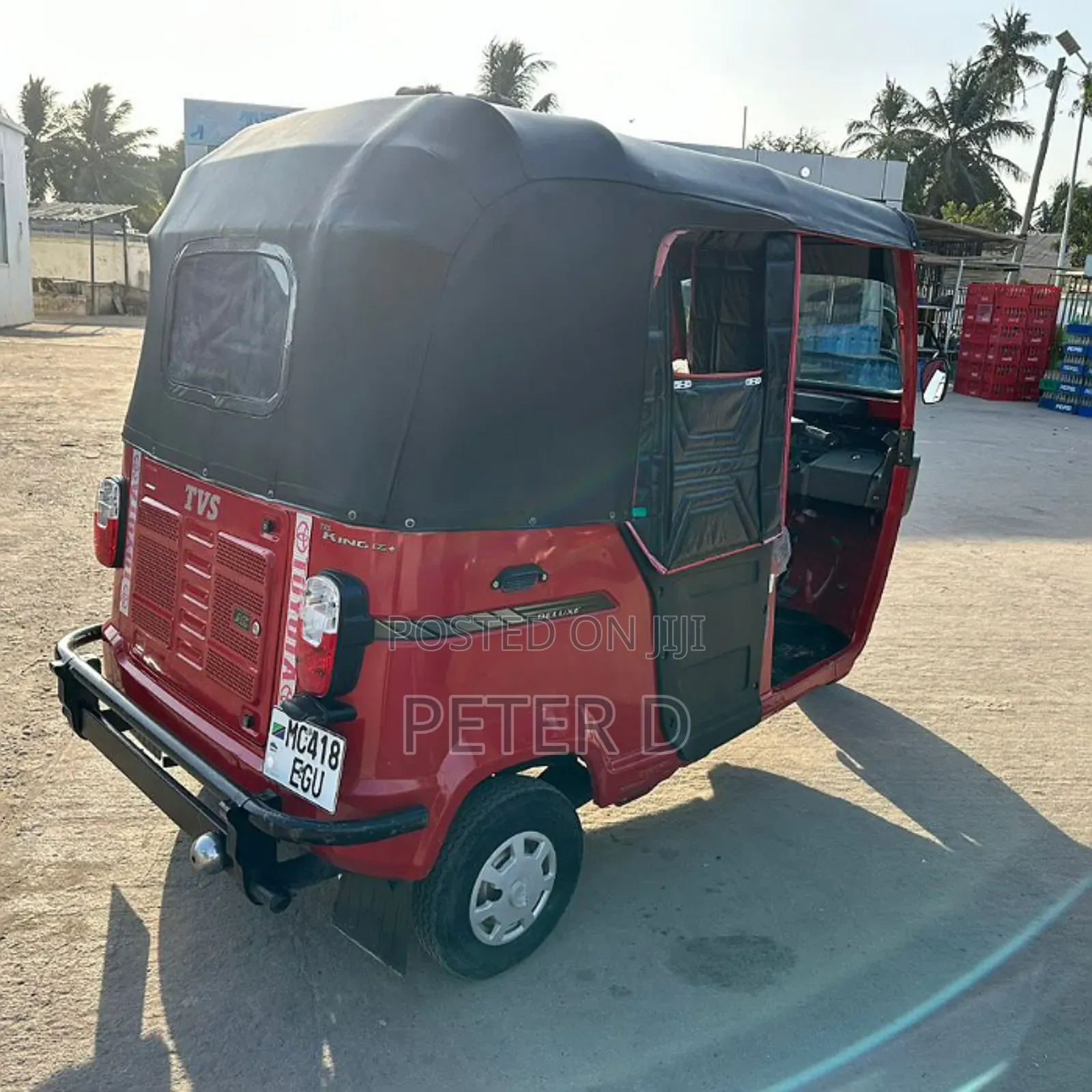 New TVS King Cargo 2024 Red