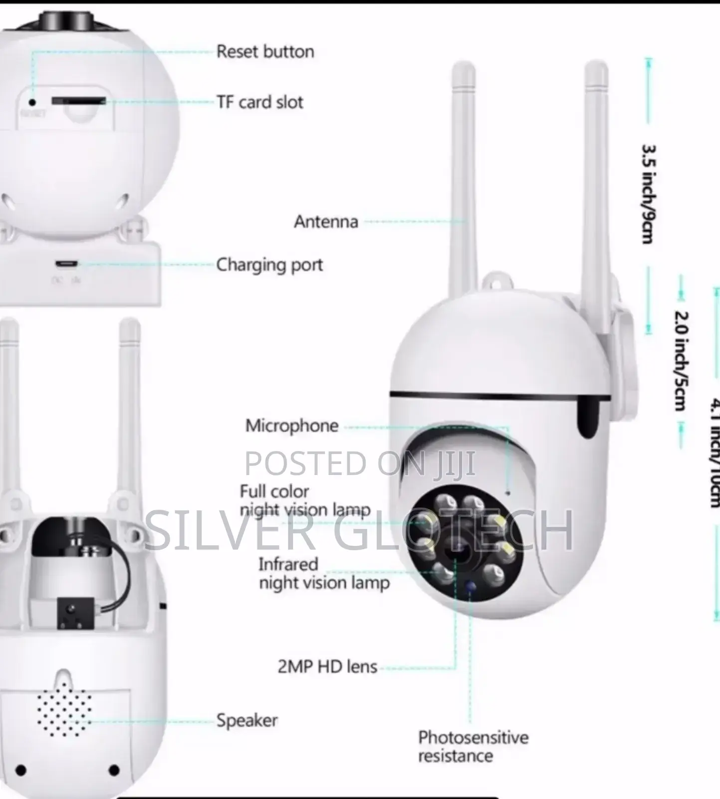CCTV Camera Quality 1080p Una Connect Na Simu Pia