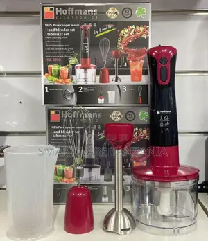 Powerful Hand Blender 4-in-1 Stainless Steel Blender Mixing