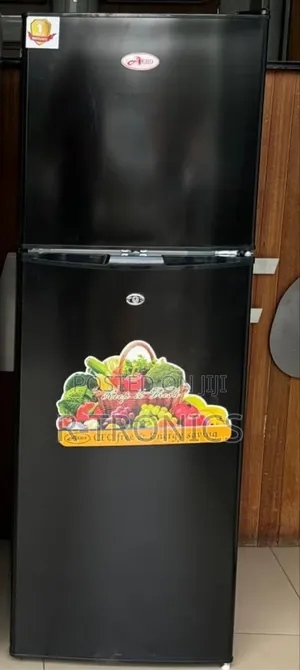 Aero Double Door Refrigerator 140L (Ard-140) Black Silver