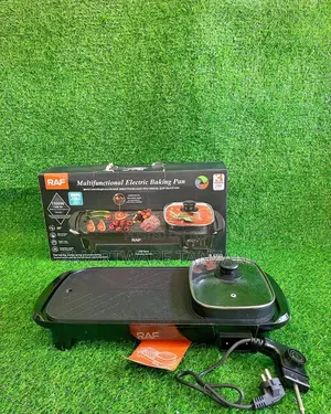 RAF 2 In 1 Electric Smokeless Grill And Hot Pot Boil, Fry